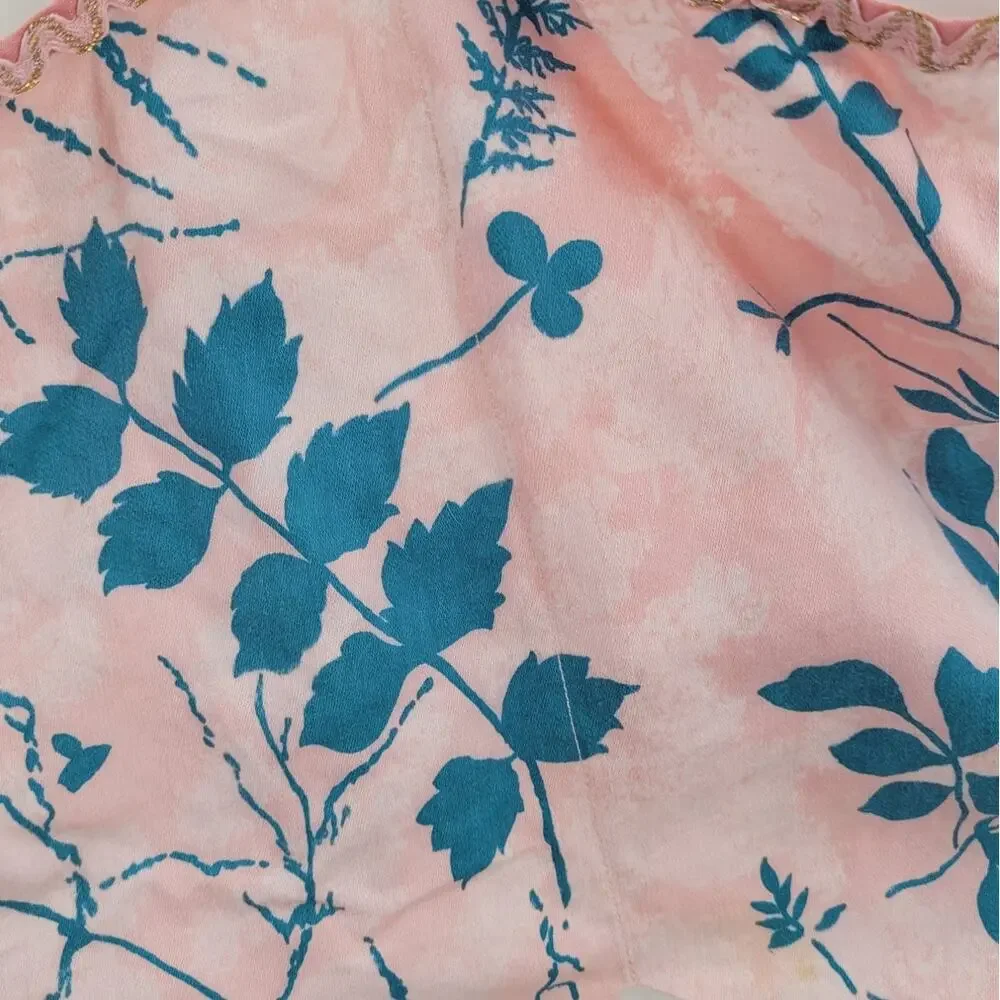 Vintage White Pink‎ Floral Half Apron Cottage Coquette Soft Girl Style